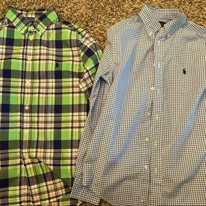 Set of 2 Ralph Lauren shirts Boys sz 14-16